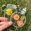 Dried Flower Handmade DIY Transparent Sticker Bookmark