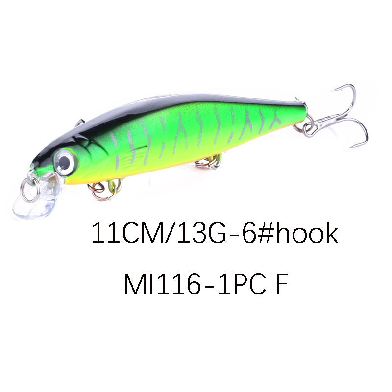 Short Tongue Minnow Suspending Jerkbaits Fishing Lure Bait 11cm 13g Hard Bait