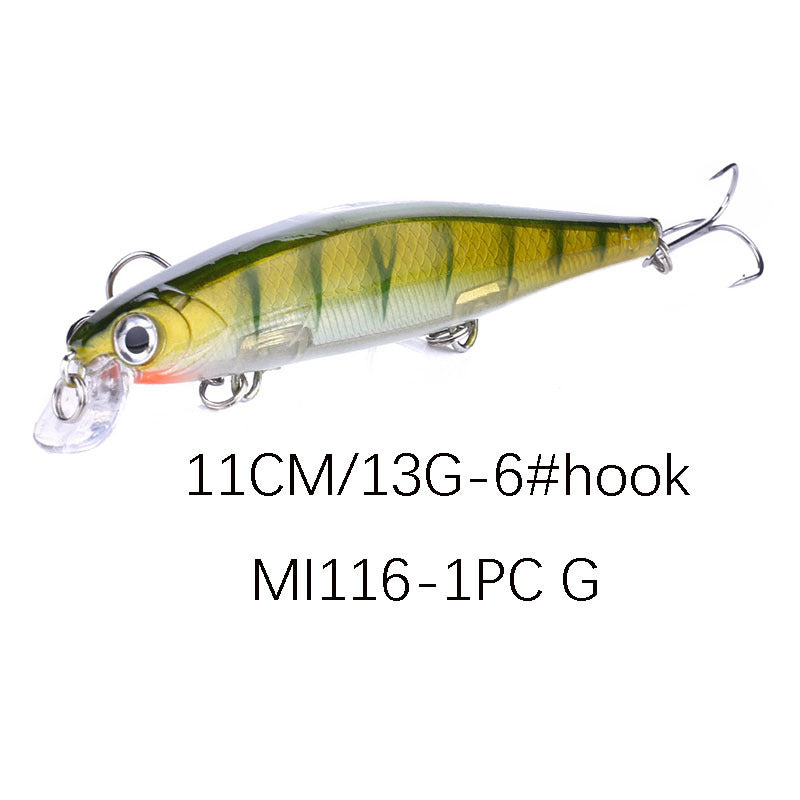 Short Tongue Minnow Suspending Jerkbaits Fishing Lure Bait 11cm 13g Hard Bait