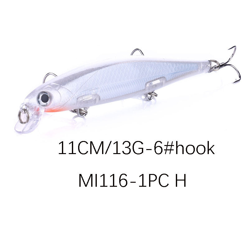 Short Tongue Minnow Suspending Jerkbaits Fishing Lure Bait 11cm 13g Hard Bait