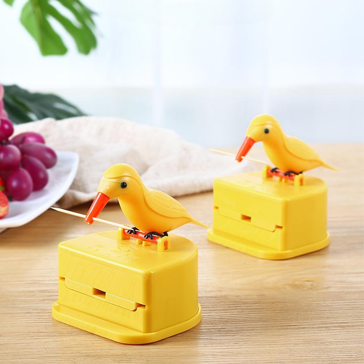 Bird Toothpick Holder Box Creative Push Pop-up