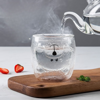 Double Layer Heat Resistant Glass Cup Bear Cup Cartoon Coffee Cup