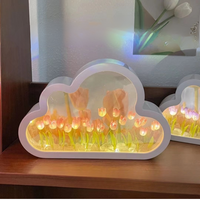 Cloud Tulip Night Light DIY Mirror
