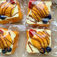 Ice Cream Fruit Toast Taba Squishy