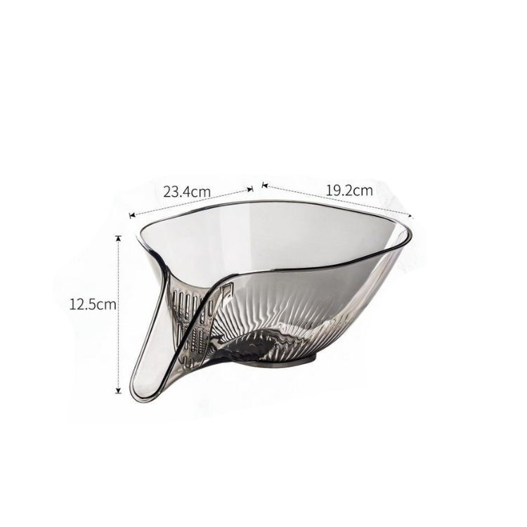 Kitchen Fruit Cleaning Bowl with Strainer Container Drain Basket