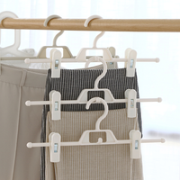 Multifunctional Non-slip Trouser Clips Stacked Storage Hangers
