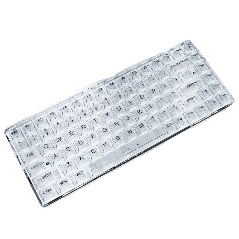 Clavier mécanique Bluetooth transparent couleur RVB tendance