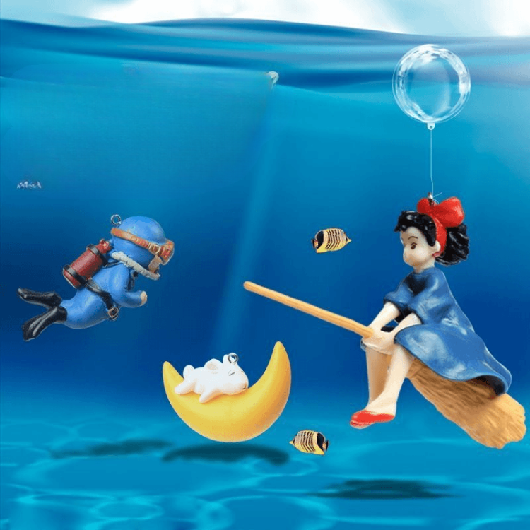 Aquarium Floating Ornaments Creative Doll