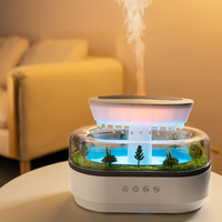 Raindrop Humidifier Plant Landscape Ambient Light