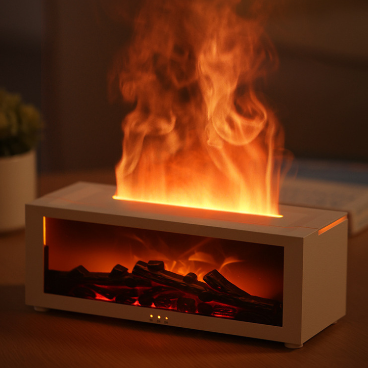 Flame Humidifier Fireplace Aromatherapy Diffuser