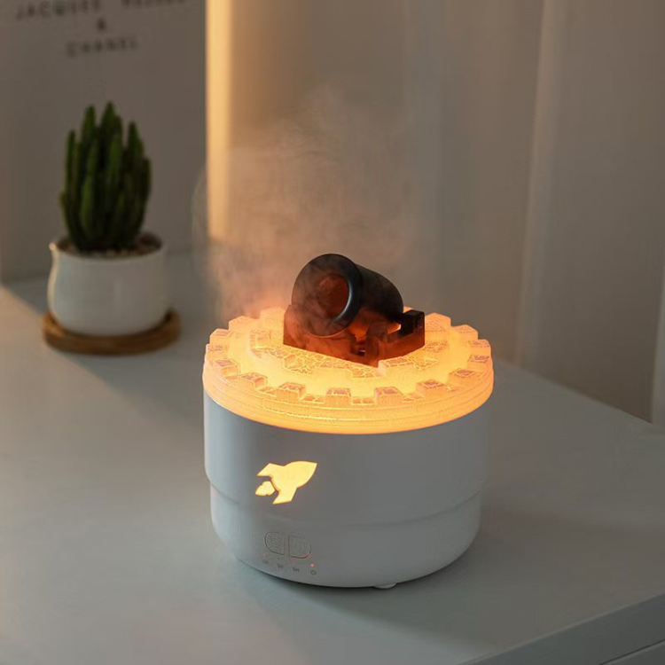 Colorful Crack Aromatherapy Flame Humidifier