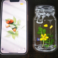 Dried Flower Handmade DIY Transparent Sticker Bookmark