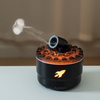 Colorful Crack Aromatherapy Flame Humidifier