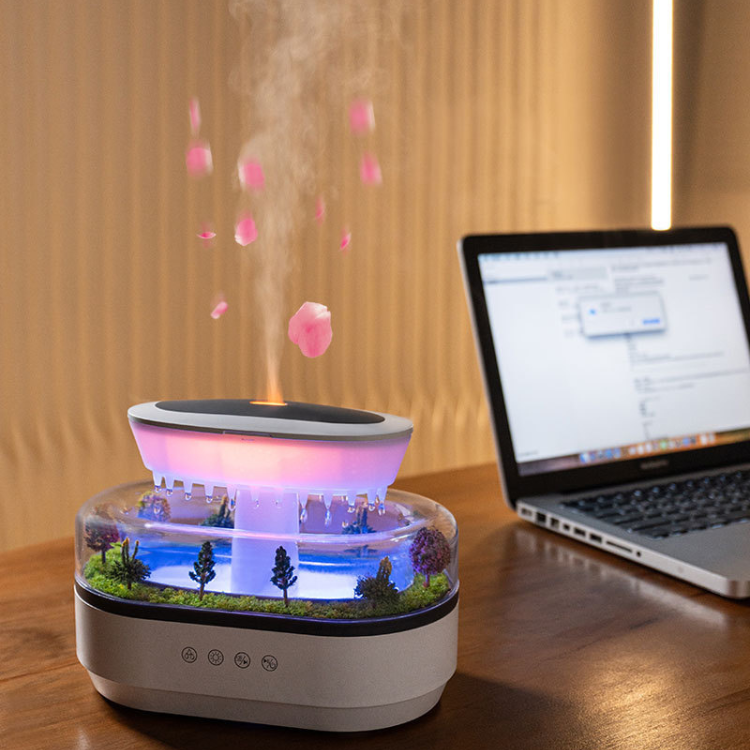 Raindrop Humidifier Plant Landscape Ambient Light