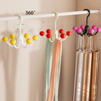 360 Degree Rotating Six-claw Hook Storage Rack