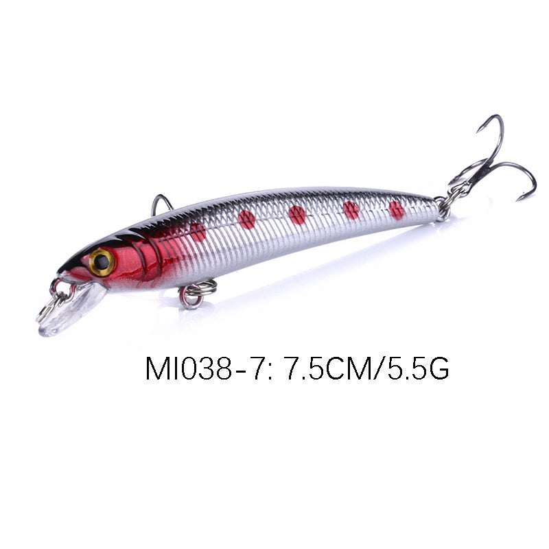 Floating Minnow Jerkbait Fishing Lure Hard Bait 7.5cm 5.5g