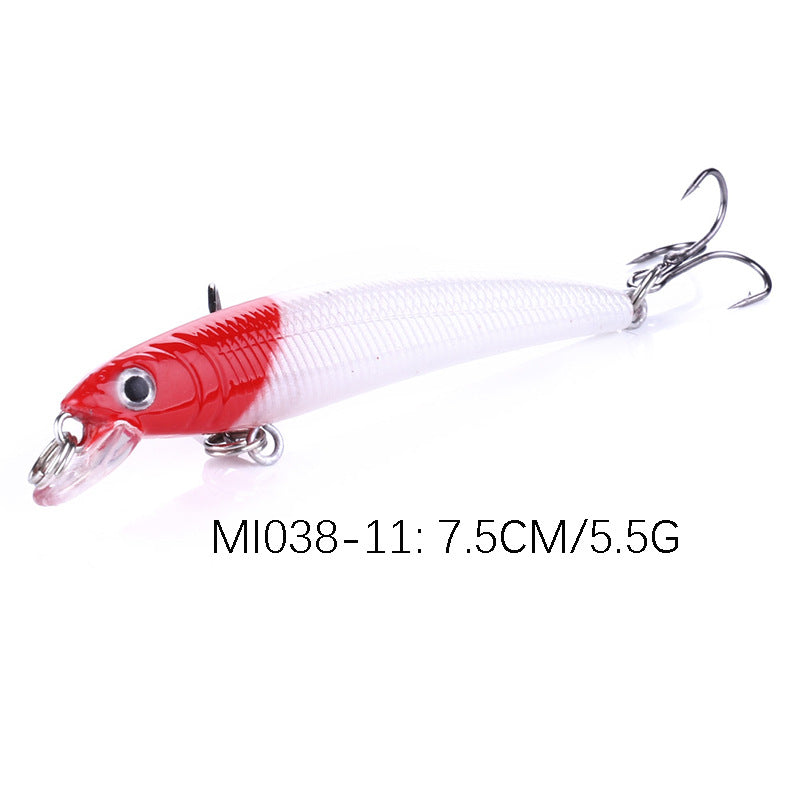 Floating Minnow Jerkbait Fishing Lure Hard Bait 7.5cm 5.5g