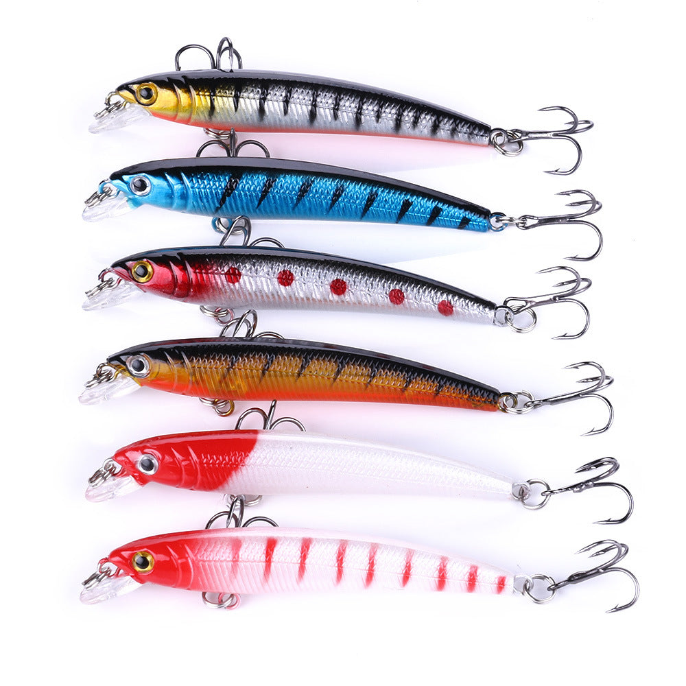 Floating Minnow Jerkbait Fishing Lure Hard Bait 7.5cm 5.5g