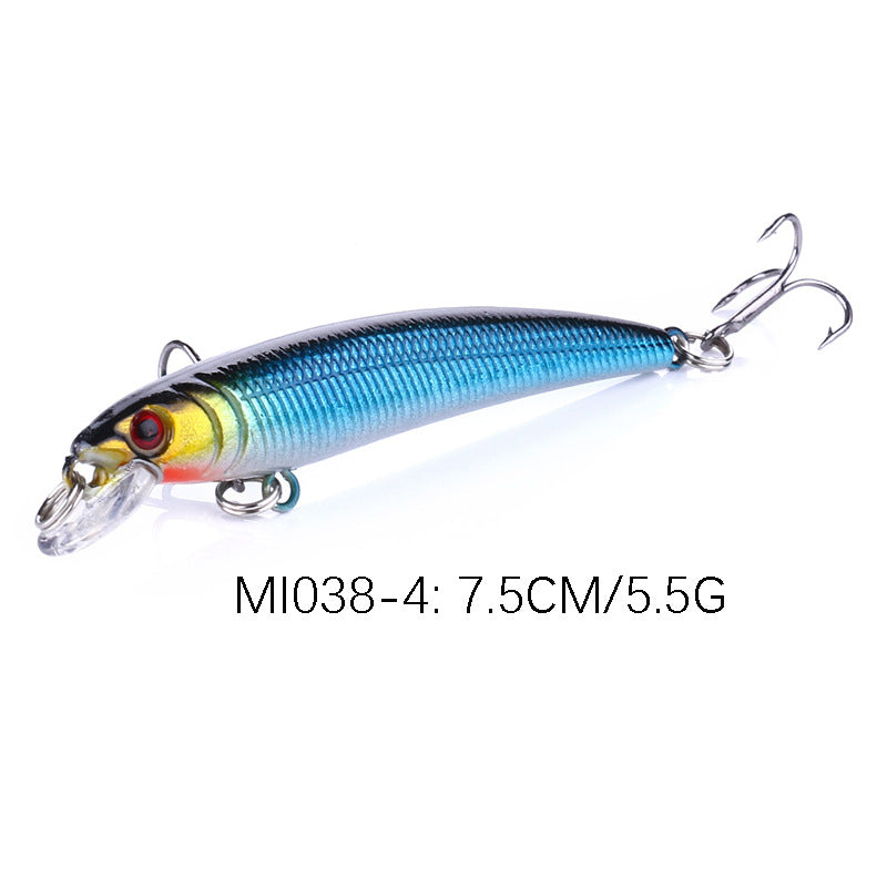 Floating Minnow Jerkbait Fishing Lure Hard Bait 7.5cm 5.5g