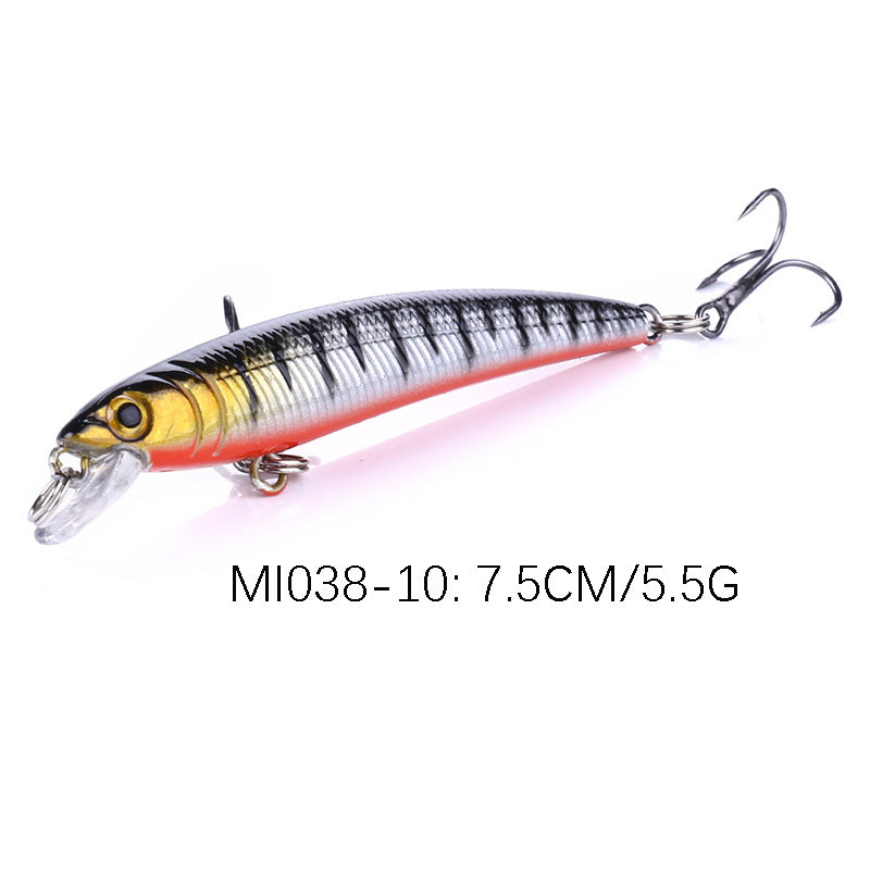 Floating Minnow Jerkbait Fishing Lure Hard Bait 7.5cm 5.5g