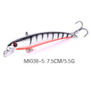 Floating Minnow Jerkbait Fishing Lure Hard Bait 7.5cm 5.5g