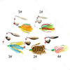 Willow Alloy Spoon 17g/0.63oz Rotating Fishing Spinnerbait Buzzbait