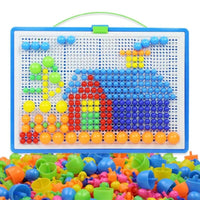 Nail Beads Puzzle Games Jigsaw Board Educational Toys