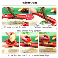 Vegetable Slicer Cutter with Steel Blade Peeler