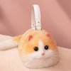 Cat Shaped Realistic Puffy Purse Handbag