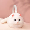 Cat Shaped Realistic Puffy Purse Handbag