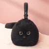 Cat Shaped Realistic Puffy Purse Handbag
