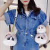 Cat Shaped Realistic Puffy Purse Handbag