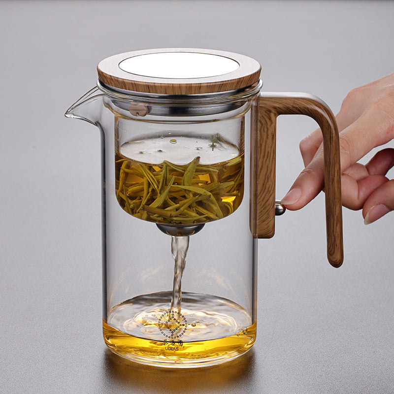 Glass Teapot Tea and Water Separation