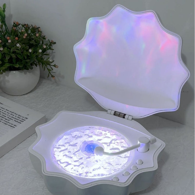 Vinyl Shell Wave Projection Lamp Bluetooth Speaker