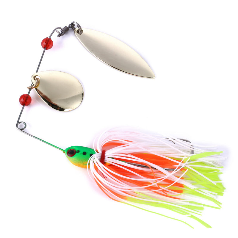 Willow Alloy Spoon 17g/0.63oz Rotating Fishing Spinnerbait Buzzbait