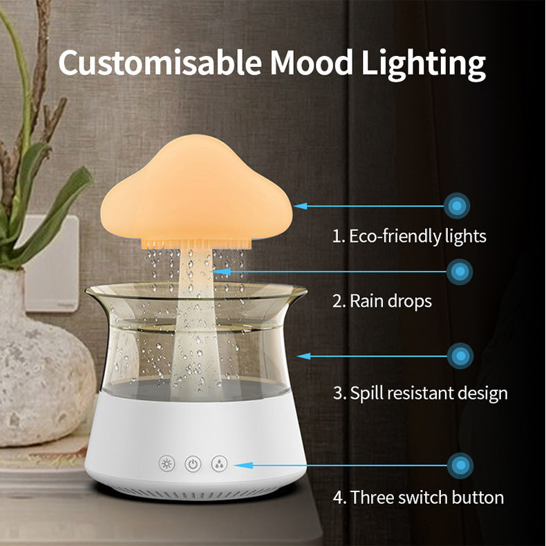 Mushroom Rain Air Humidifier Electric Aroma Diffuser