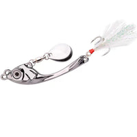 Metal Fishing Lure Trolling Rotating Wobbler Hard Bait