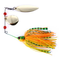 Willow Alloy Spoon 17g/0.63oz Rotating Fishing Spinnerbait Buzzbait