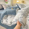 Blue Bedding Sets Floral Print