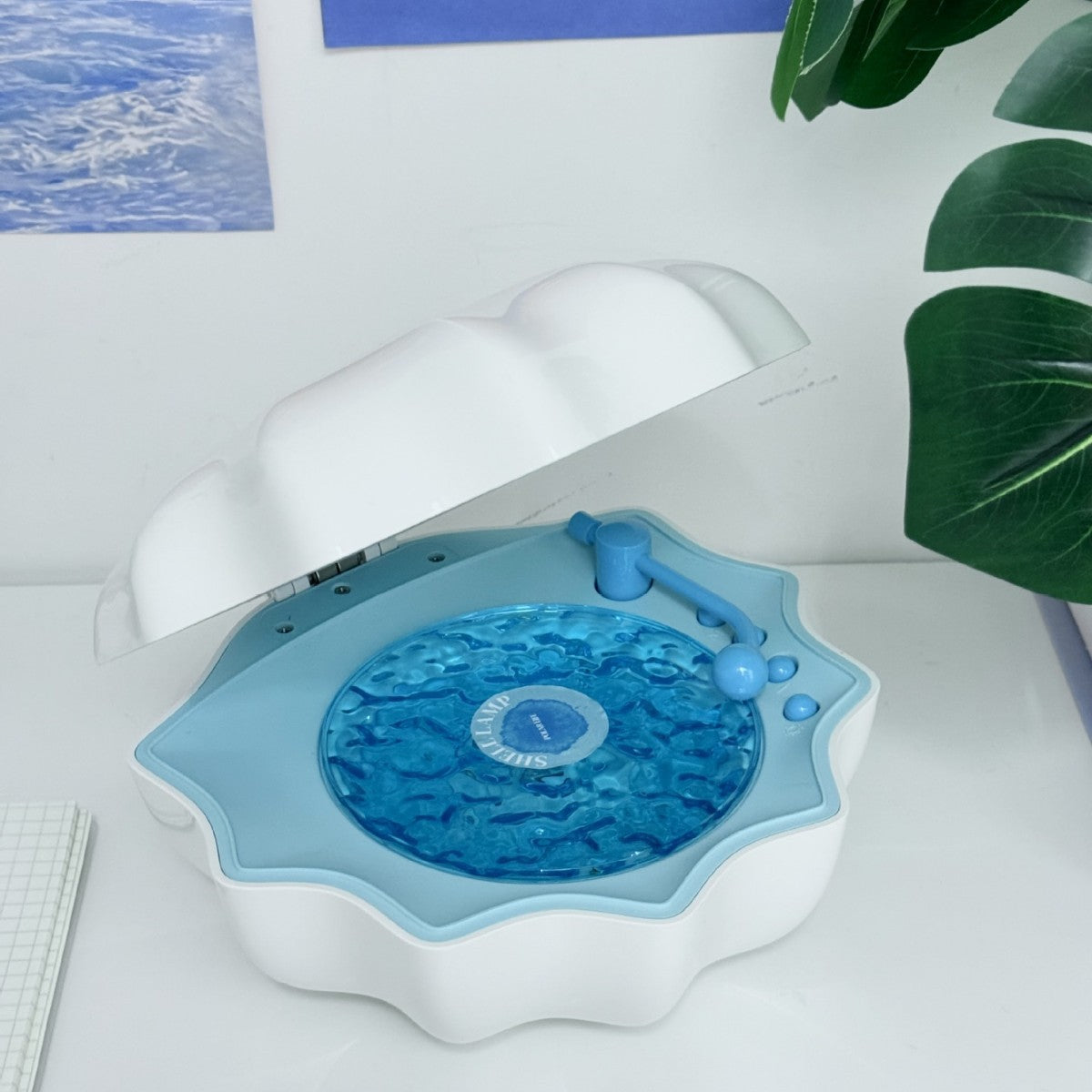 Vinyl Shell Wave Projection Lamp Bluetooth Speaker