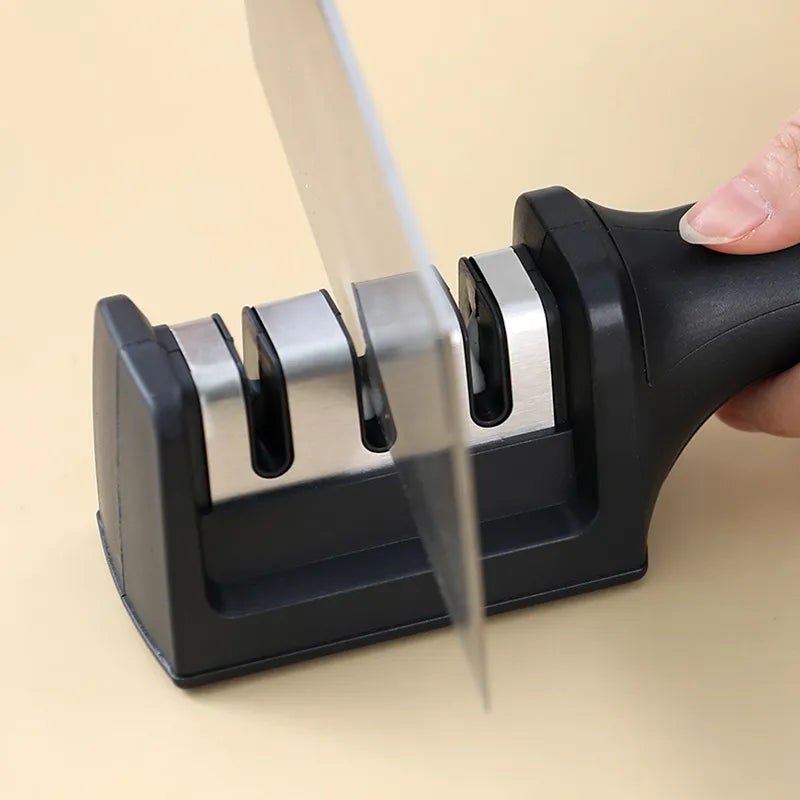 Knife Sharpener Handheld Multi-function 3 Stages Quick Sharpening Tool