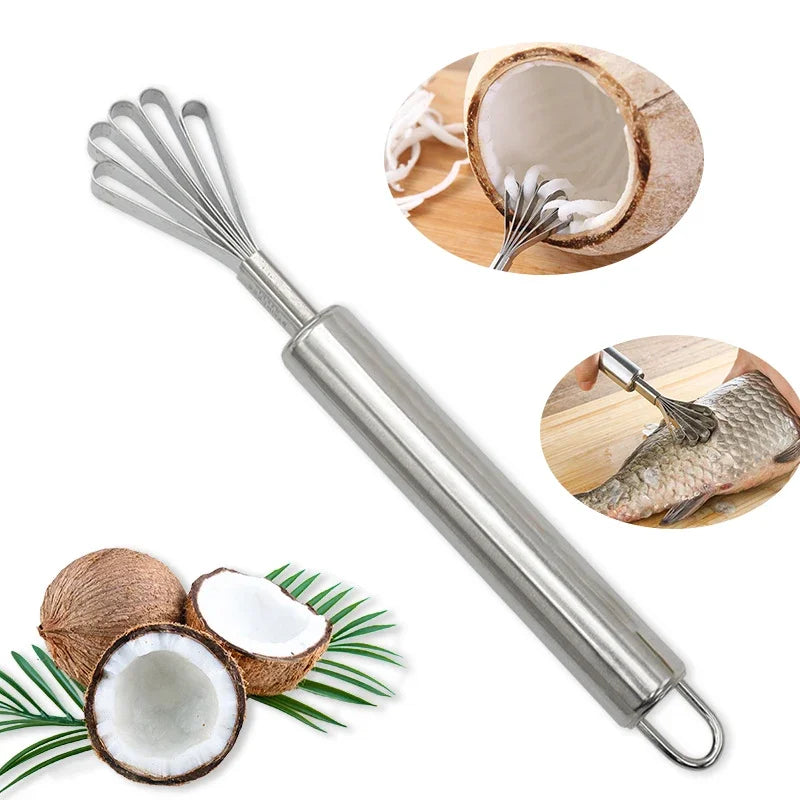 Shredded Coconut Knife Fish Scales Scraper Stainless Steel