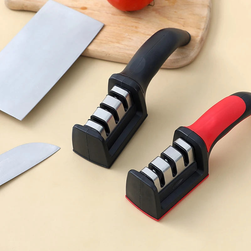 Knife Sharpener Handheld Multi-function 3 Stages Quick Sharpening Tool