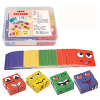 Kids Face Change Expression Puzzle Montessori Toy