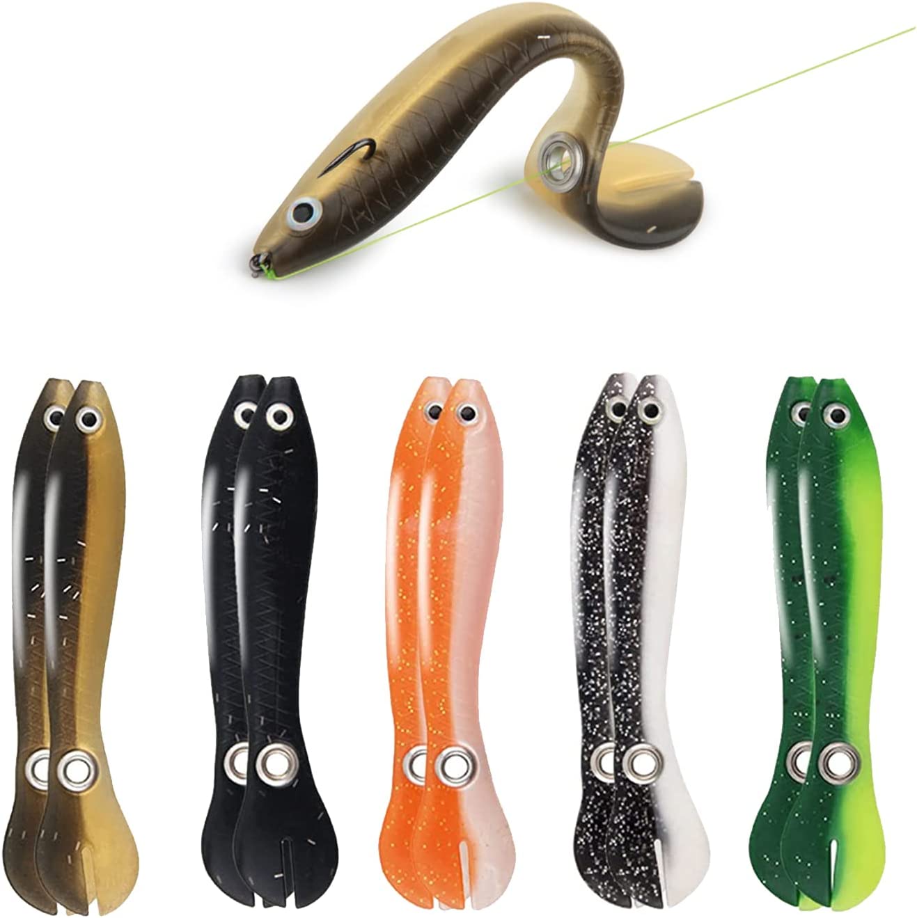  [5Pcs/Lot] Fishing Lures with Holographic Eyes - Floating Micro  Crankbait Treble Hook Set for Successful Fishing : Sports & Outdoors