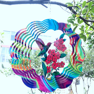 Hummingbird Wind Spinner Garden Yard Decoration