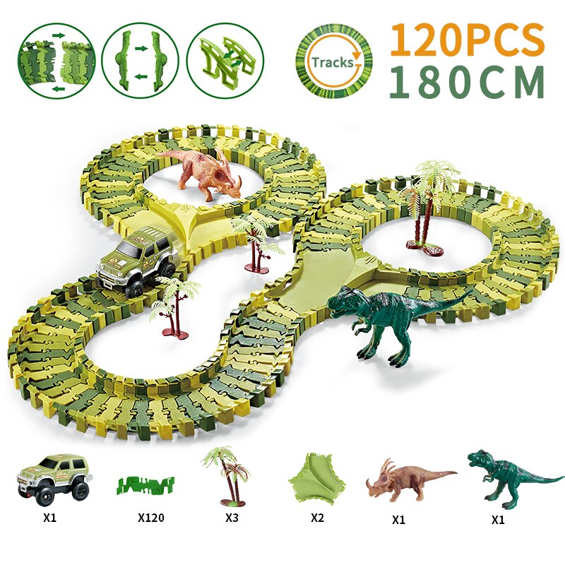 Dinosaur Racing Track Toy Set