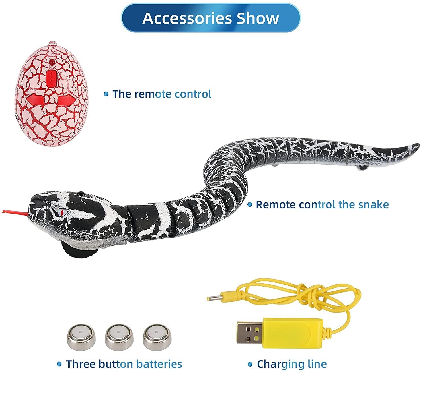 Realistic Remote Control Snake RC Prank Toy