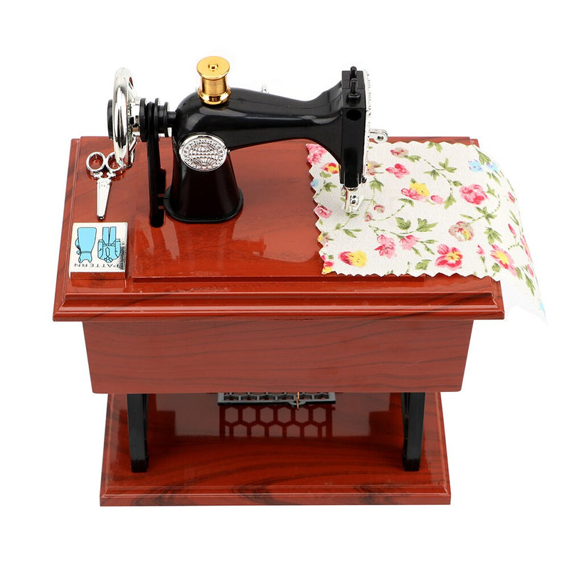 Mini Sewing Machine Style Music Box