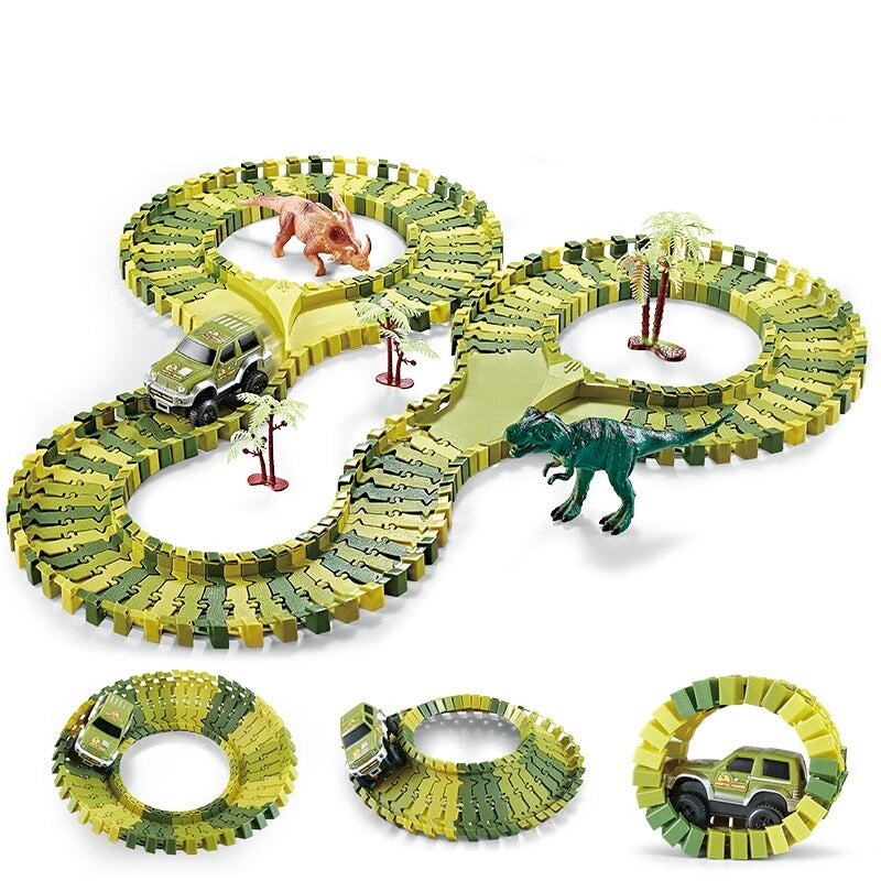 Dinosaur Racing Track Toy Set